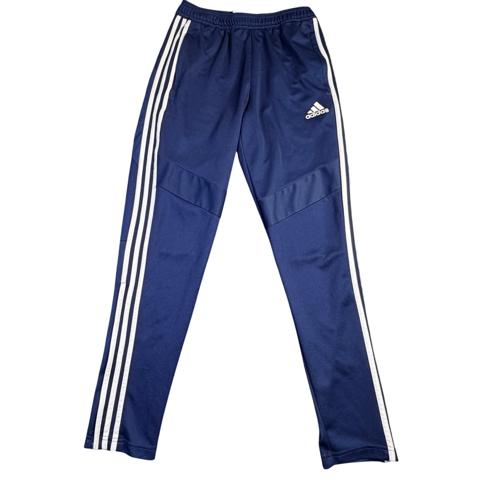 Adidas Aeroready Soccer Training Pants Mens Medium Navy Blue 3-Stripe Track